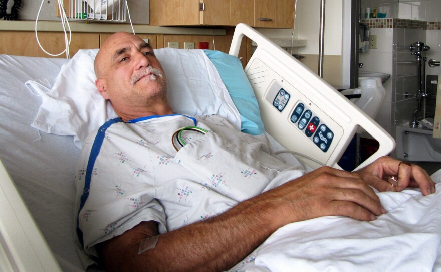 David Chance recuperates at Oregon Health and Science University.