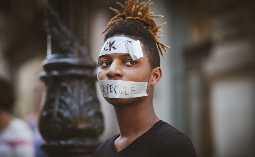 Troizel Carr, "The Black Public," performed as part of EMERGENYC, New York City, 2017.