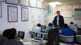 A classroom at City Heights Prep is shown in this undated photo. 