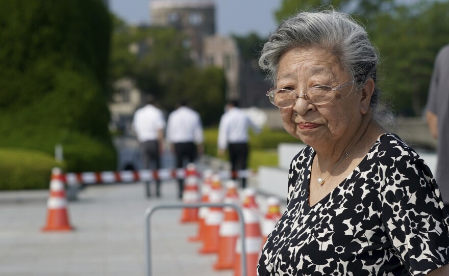 Koko Kondo at Hiroshima Peace Memorial Museum in Hiroshima, Japan, on August 5, 2020. Kondo was determined to get revenge on the person who dropped the atomic bomb on her city. Then, she met him.