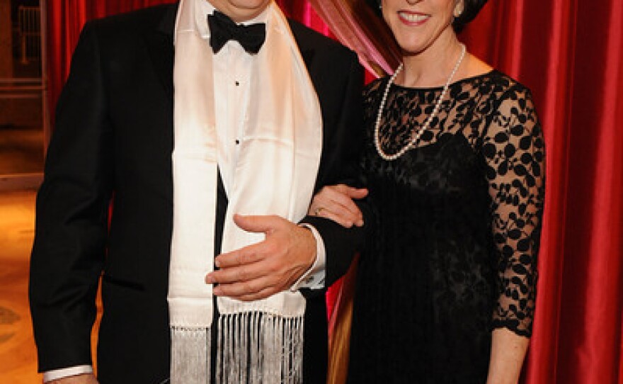 Opera board members Carol Lazier and her husband Jay Merritt.