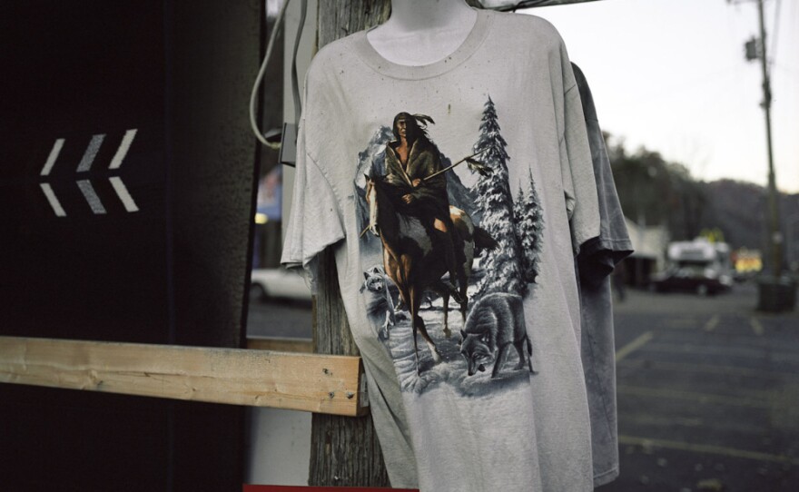 A T-shirt for sale in Cherokee, N.C.