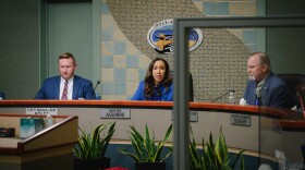 Imperial Beach Mayor Paloma Aguirre speaks during a City Council meeting in Imperial Beach, California on Dec. 5, 2024.