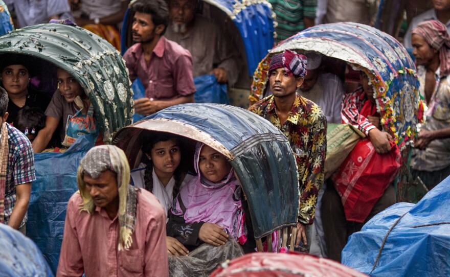 Dhaka, Bangladesh, is said to be the rickshaw capital of the world, with hundreds of thousands in circulation.