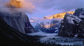 Yosemite Valley in winter, Yosemite National Park, Calif. 