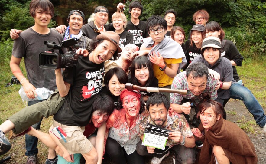 The low budget Japanese zombie film "One Cut of the Dead" celebrates the passion and inventiveness of a young filmmaking crew.