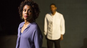 Karen Pittman (foreground) and Namir Smallwood (background).