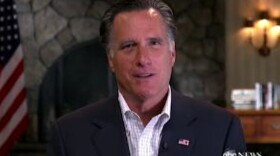 Mitt Romney appears on ABC News in one of the five TV interviews he did Friday. He mostly responded to comments from the Obama campaign about his role at Bain Capital.
