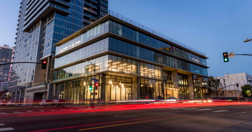 The new UC San Diego at Park and Market building in East Village where Digital Gym Cinema now has its home on the second floor. May 2, 2022