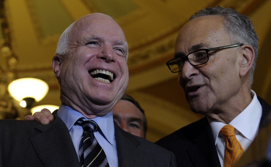 Sens. John McCain, R-Ariz., and Charles Schumer, D-N.Y., shared the pleasure that came with the Senate passing its immigration bill. The House could soon ruin their happiness.