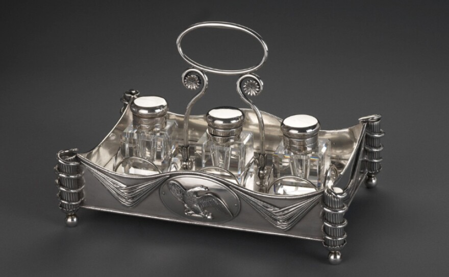 The inkstand is considered to be the oldest surviving artifact of the House of Representatives, dating back to the early 1800s. Pelosi had it placed in front of her during President Biden's first State of the Union.