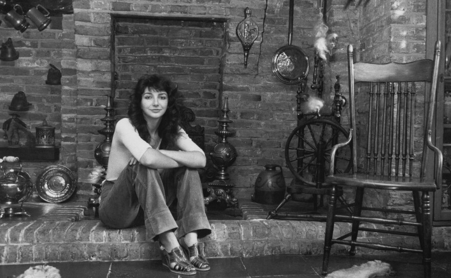 English singer-songwriter and musician Kate Bush poses at her family's home in London in September 1978, seven years before the release of "Running Up That Hill."