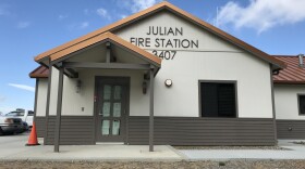 The exterior of Julian Fire Station 56 on April 9, 2019.