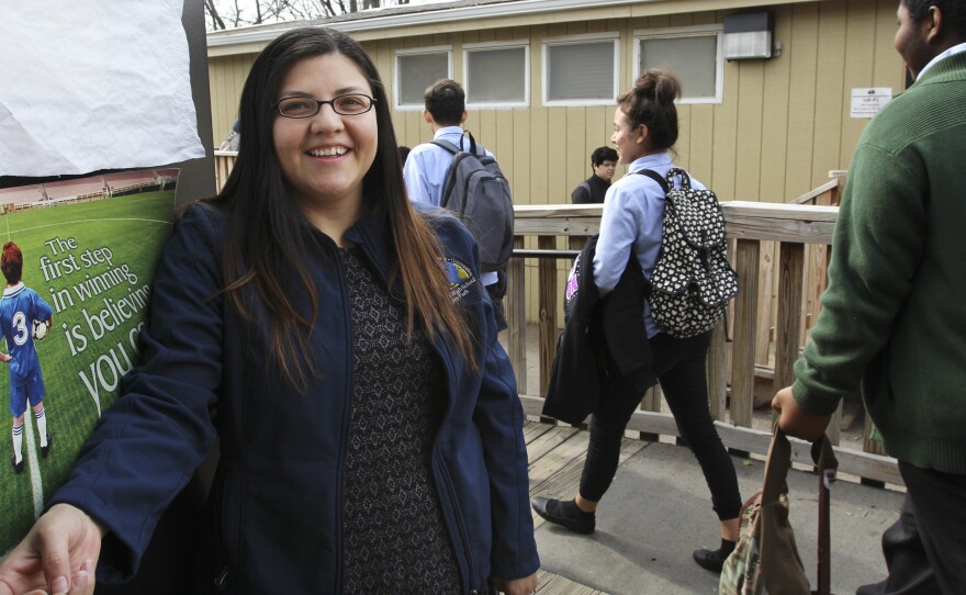 Lesly Lemus, a social worker at IHS, says that many students here have endured a lot.