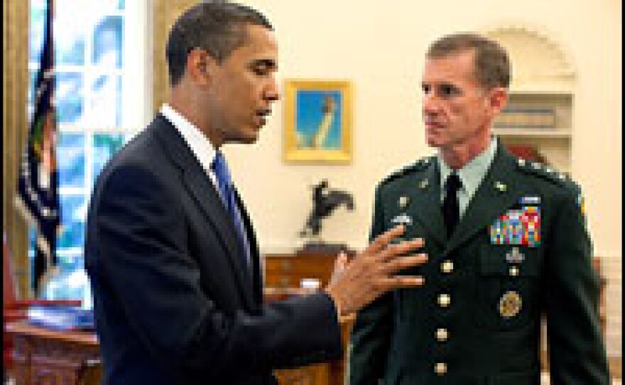President Obama meets with Lt. Gen. Stanley McChrystal, the new U.S. commander for Afghanistan, on May 19 in the Oval Office.