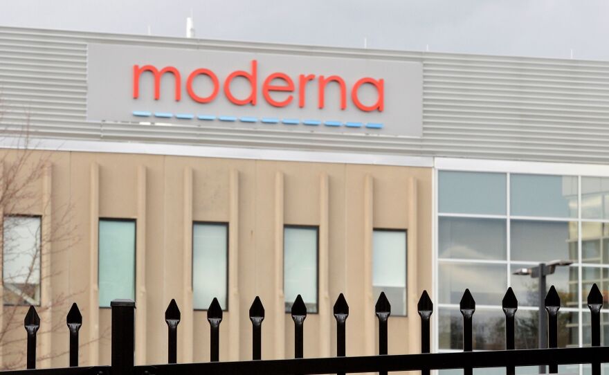 Moderna is making its COVID-19 vaccine at a company factory in Norwood, Mass.