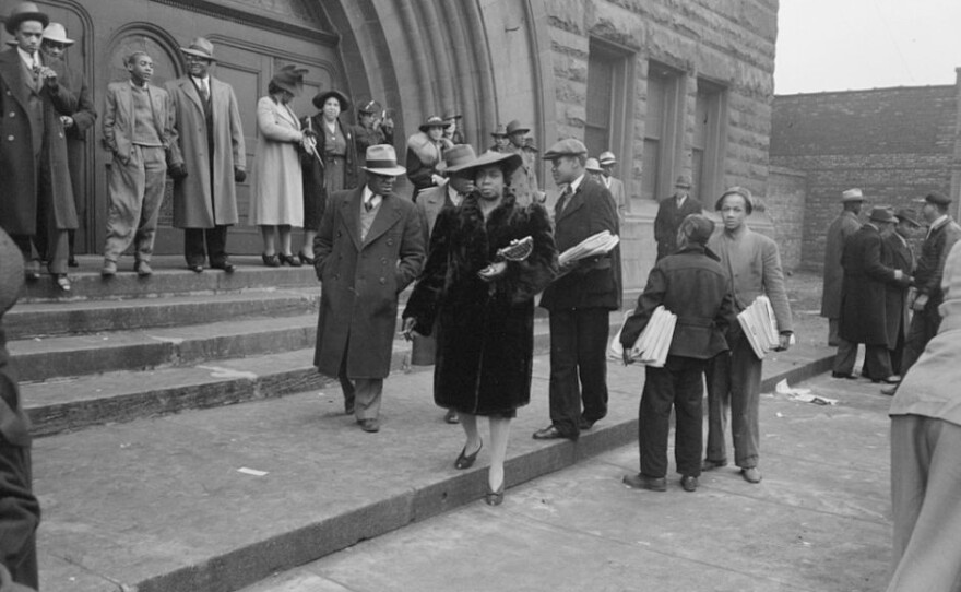 History of Black Church in America: African-American leaders describe how from the earliest history of slavery in the Americas to today’s racial divide, African Americans found refuge at church (pictured). (undated photo)
