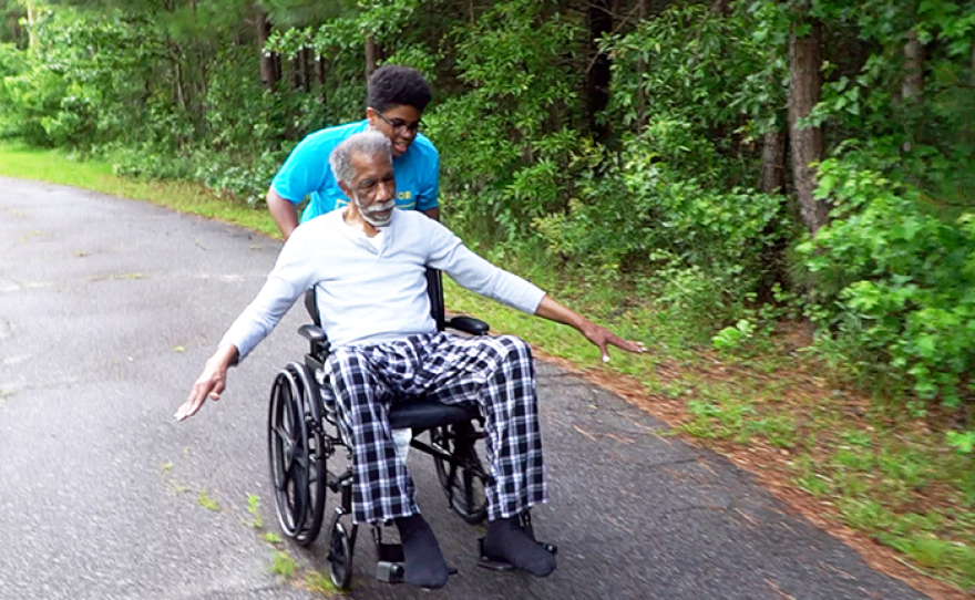 Lumiere R. goes on a walk with Bobby P., their 79 year old grandfather who has been battling dementia for the past 10 years.
