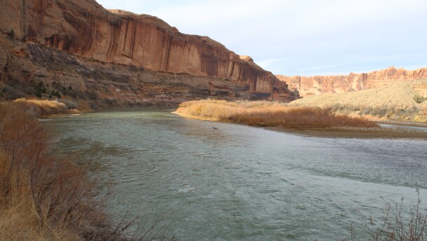 The Colorado River Basin continues to be sapped dry by increasing temperatures and diminished precipitation in this undated photo. 