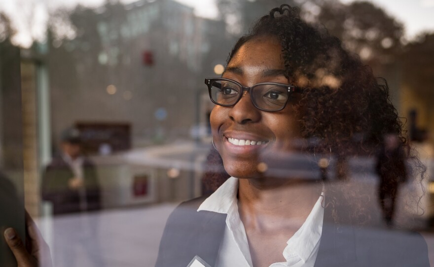 Kelcei Williams says Year Up helped her realize that her previous jobs actually gave her a bunch of transferable skills. She's a team leader. She learns fast. And she can solve problems on the spot.