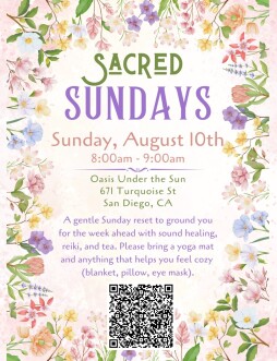 Sacred Sundays: Sound Bath + Reiki + Tea