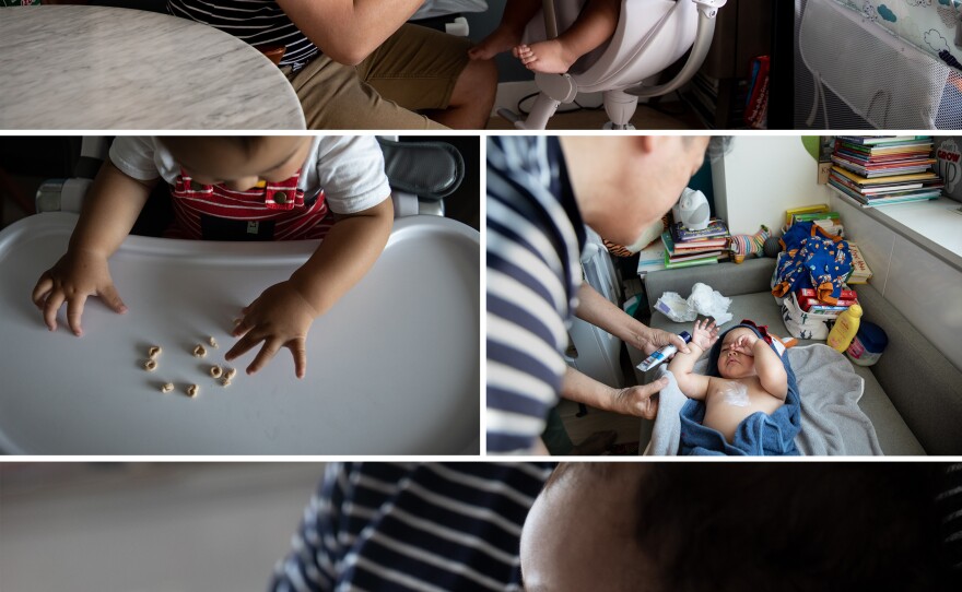 Dustin Ling, single dad by choice, with his son Spencer Kai Ling.
