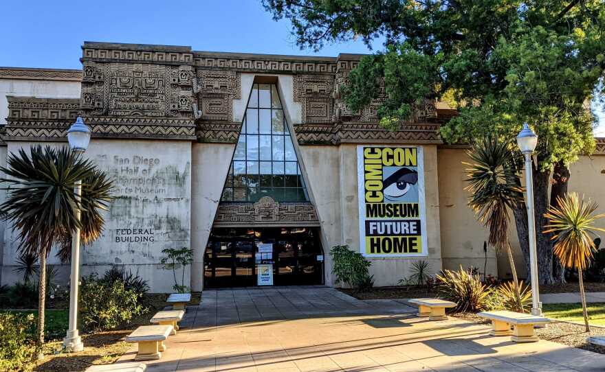 The Federal Building in Balboa Park, the future home of the Comic-Con Museum, Jan. 30, 2021.