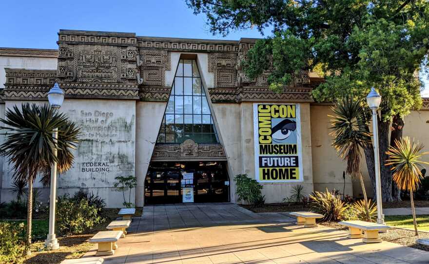 The Federal Building in Balboa Park, the future home of the Comic-Con Museum, Jan. 30, 2021.  