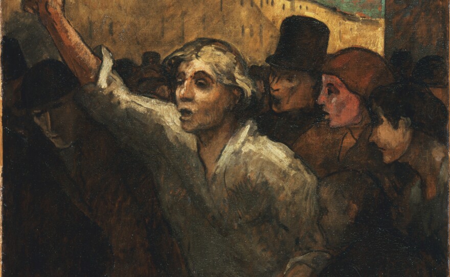 Phillips acquired Honoré Daumier's <em><a href="https://www.phillipscollection.org/collection/uprising-lemeute">The Uprising</a> (</em>1848 or later, oil on canvas) in 1925. He repeatedly referred to it as the "greatest picture in the Collection."