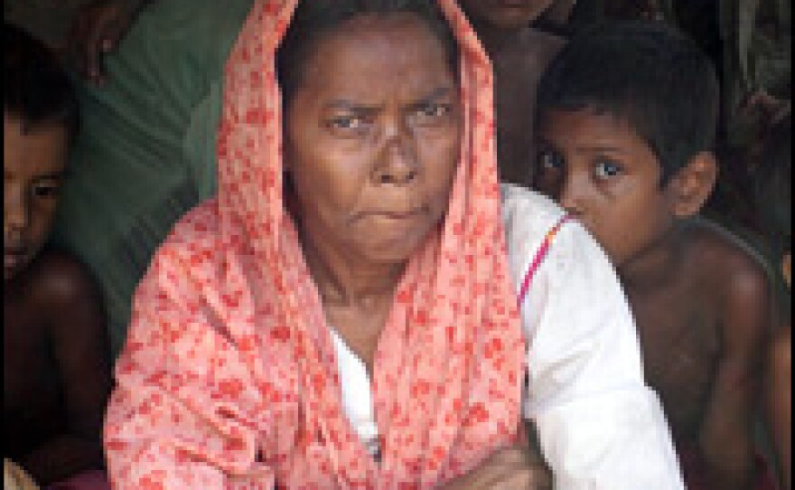 A Rohingya woman in a Muslim village in northern Rakhine state in Myanmar. The ethnic Muslim minority is oppressed by the Myanmar regime and subjected to racism by many in the Buddhist-majority country.
