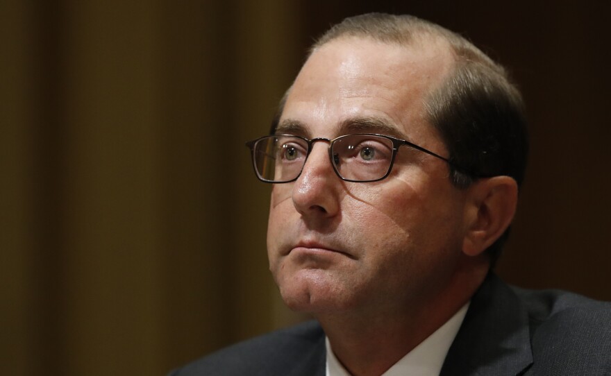 Health and Human Services Secretary Alex Azar, seen here last month, said that the government will meet a federal judge's deadlines for family reunification.