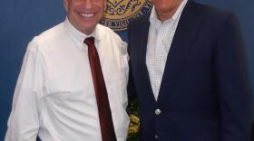 Mayor Bob Filner and former presidential candidate Mitt Romney.