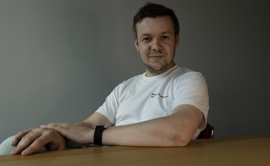 Yaroslav Azhnyuk, the founder of the AI drone company The Fourth Law, previously worked in Silicon Valley and started several companies, including one that makes smartphone-powered cameras that use artificial intelligence to watch and entertain pets while they're alone.
