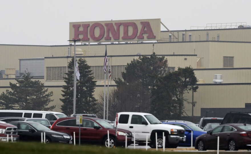 A Honda plant in Marysville, Ohio, was still operating in mid-March, but has since been shut down because of the coronavirus pandemic.