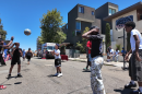 Kids play basketball at the Juneteenth Block Party hosted by Louisiana Purchase and Black San Diego in North Park on June 19, 2026.