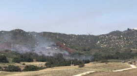Smoke from the Hotel Fire in De Luz near Camp Pendleton on June 3, 2020.