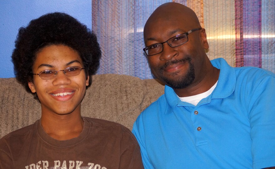 George Washington III and son Jordan. When George heard about The Race Card Project, he immediately thought of his children.