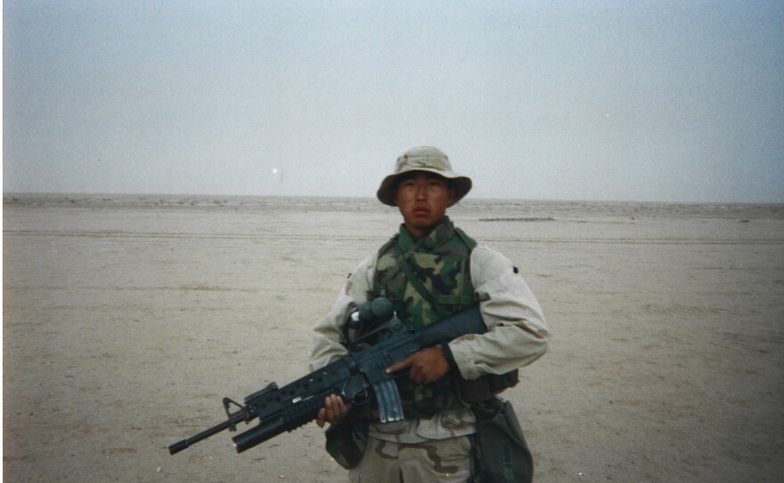 U.S. Marine Brad Shuder died after an explosion rocked a schoolhouse in Fallujah in 2004.