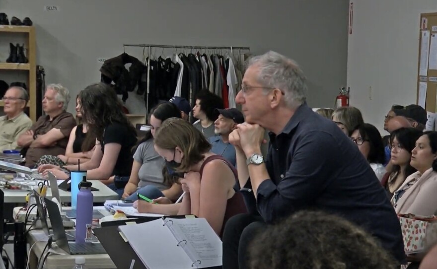 Barry Edelstein at the rehearsal for "Henry 6." June 21, 2024.