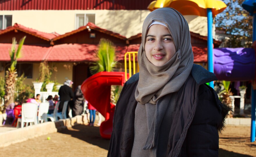 Ruba Shaleesh, 12, lives at the Bayti orphanage. She has been accepted to an Italian boarding school.