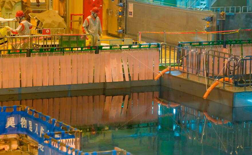 FILE - The operation floor inside the Unit 6 reactor building is pictured during a media tour at Tokyo Electric Power Company Holdings' (TEPCO) Kashiwazaki-Kariwa nuclear power station in Kariwa Village, Niigata prefecture, Japan on Friday, May 1, 2026.