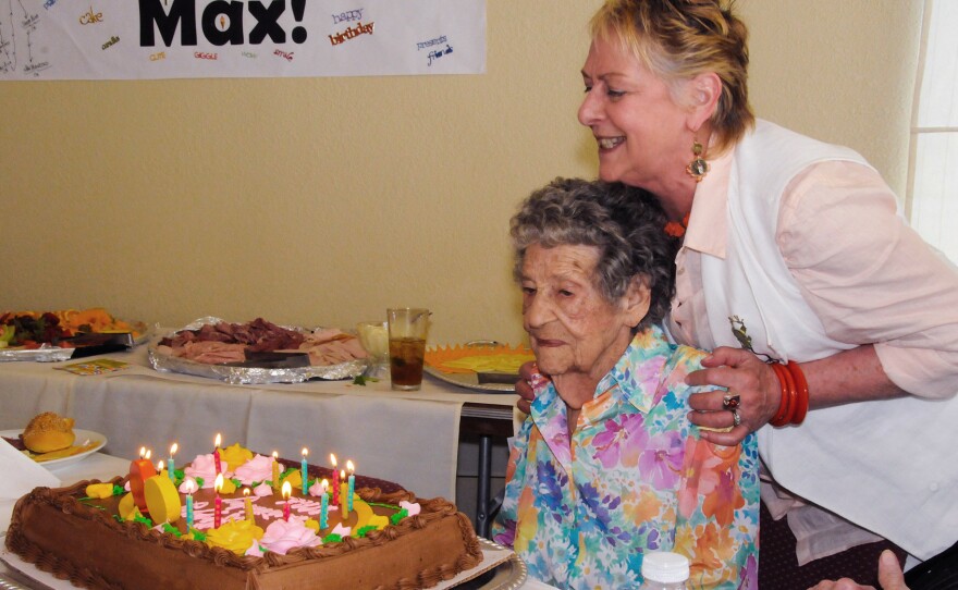 Maxine Stanich celebrated her 90th birthday with friends and family in 2010, more than two years after her implanted defibrillator was deactivated by Dr. Rita Redberg to comply with Stanich's "do not resuscitate" directive.