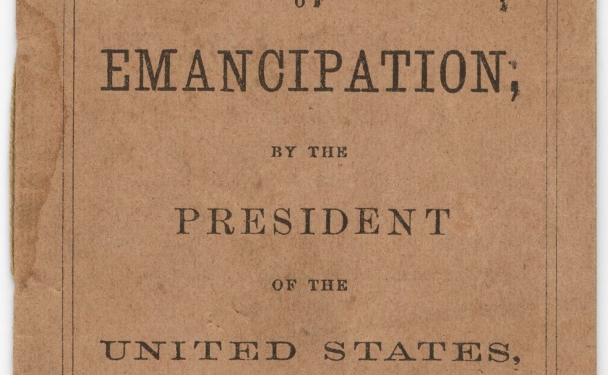 Pocket versions of the Proclamation of Emancipation were distributed through Union troops to be read to slaves.