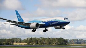Boeing's 787 is designed for the environment with lower emissions and quieter takeoffs and landings. 