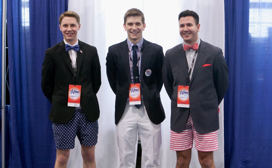 Andrew Schindler, left, Daniel Goldenstein, center, and Blaze Drinkwine.