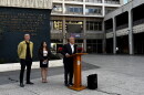San Diego City Councilmember Henry Foster III speaks at a press conference opposing automated license plate readers, Oct. 21, 2026.