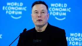 Elon Musk attends the annual meeting of the World Economic Forum in Davos, Switzerland, on Jan. 22.