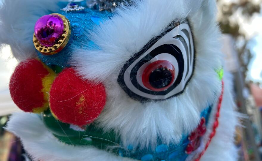 Chinese lion marionette