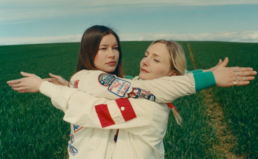 The songs made by Wet Leg, fronted by Rhian Teasdale (left) and Hester Chambers sound like they come from nowhere, and also everywhere.