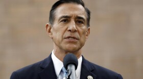 In this Sept. 26, 2019 file photo, former Republican congressman Darrell Issa speaks during a news conference in El Cajon, Calif. 